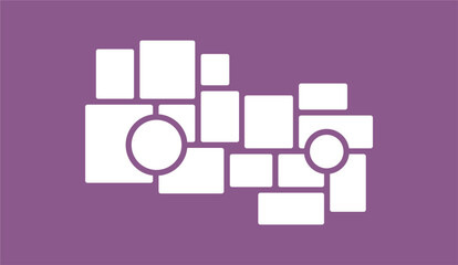 Pictures or photos frame collage layout abstract photo frames and digital photo wall template
