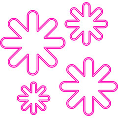 Handdrawn Neon Decoration