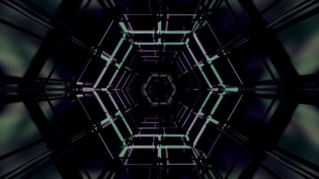 abstract loop background video  with spider web glowing lines