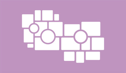 Pictures or photos frame collage layout abstract photo frames and digital photo wall template
