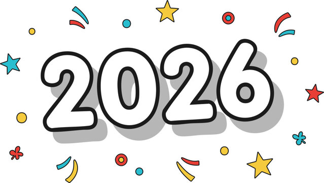 새해 2026년, 2026 글자 디자인