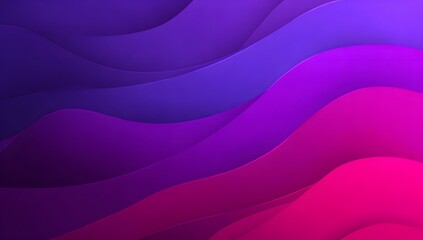 Abstract flowing waves of vibrant magenta and deep violet create a mesmerizing gradient background with smooth transitions and undulating forms
