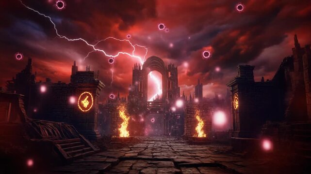 Realistic Radioactive City Disaster with Floating Particle Effect, Realistic Radioactive Hazard Zone in Urban Environment, Abandoned Radioactive City Atmosphere in Cinematic Realism