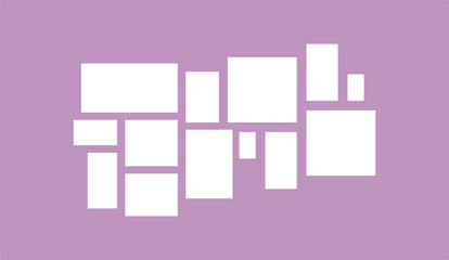 Pictures or photos frame collage layout abstract photo frames and digital photo wall template
