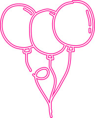 Neon Gradient Balloons