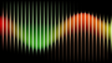 Dynamic Vertical Color Spectrum with Wavy Glow background
