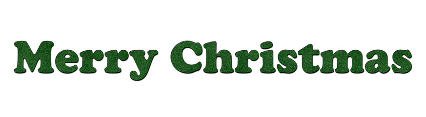 Merry Christmas grass-textured text PNG