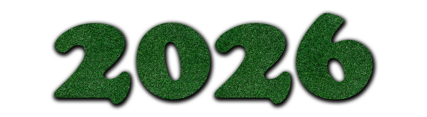 2026 grass-textured PNG numbers