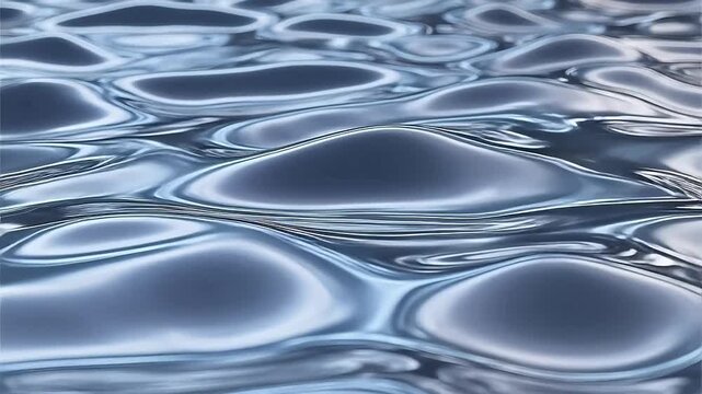 Wavy surface of liquid with reflections