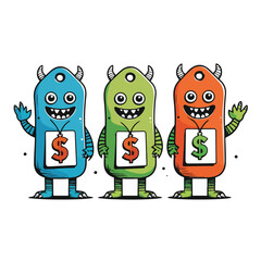 Price Tag Monster Trio