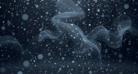 High-detail frozen light beams cutting through icy dust in refined winter scene