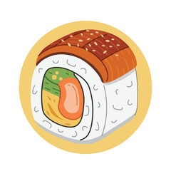 Unagi sushi roll japanese food