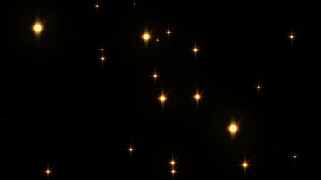 Yellow and Red Sparkle Light Effect Animation