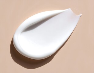 Creamy texture of moisturizing lotion, a luxurious skin care product close-up