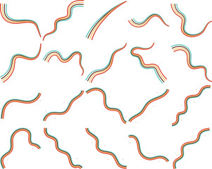 Retro Wavy Rainbow Decoration