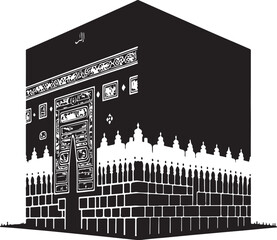 vector illustration of an old building