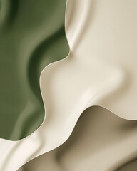 minimalistic abstract composition featuring smooth, flowing shapes and a neutral color palette. It is visually elegant and modern, making it suitable for a variety of design applications.