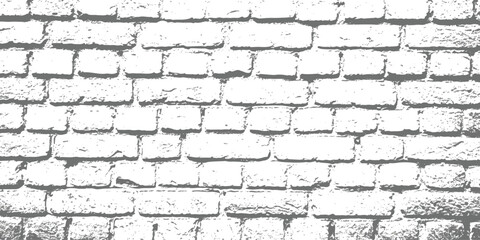 Grungy white brick wall texture pattern with abstract distressed look