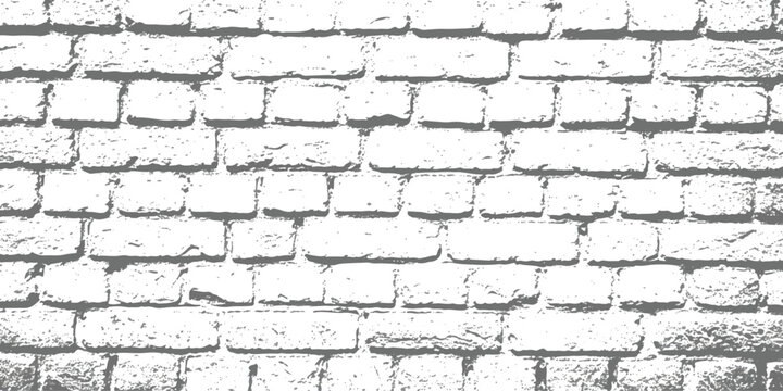 Grungy white brick wall texture pattern with abstract distressed look