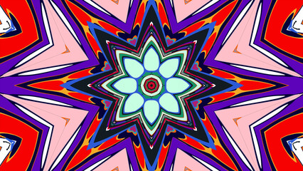 seamless pattern with colorful flowers