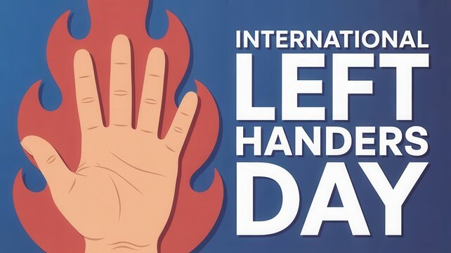 Graphic design celebrates the annual observance dedicated to individuals who favor their left side.