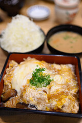 Beef Rice Bowl in the coffee shop