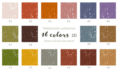 クレヨンパターン16色セット（part2）（スウォッチ登録あり）