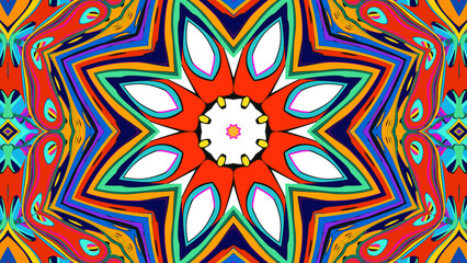 abstract seamless pattern with flowers