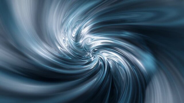 Abstract swirling metallic vortex with dynamic motion effect