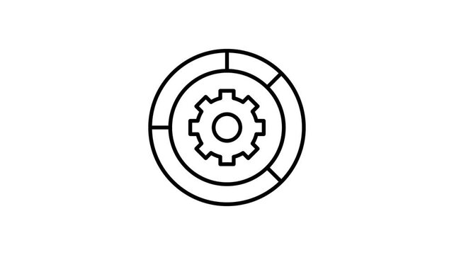 Black and white logo featuring a gear wheel, symbolizing industry and mechanical processes.