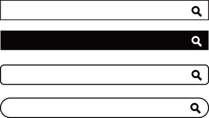 検索 アイコン セット / Search Icon Set &ndash; 虫眼鏡・探す・拡大のシンボル