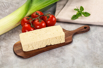 Soya vegan tofu cheese brick