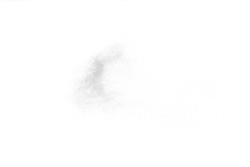 a white flying snow on the transparent background
