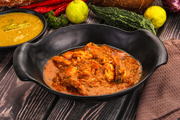 Indian cuisine - Prawns malabar masala