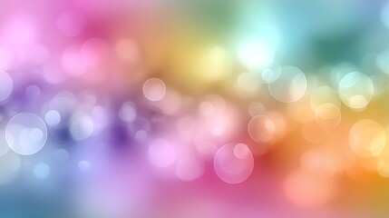 Obraz premium A vibrant abstract background featuring a blend of colorful bokeh lights. Perfect for creative projects, web design, or as a backdrop for various concepts and themes.