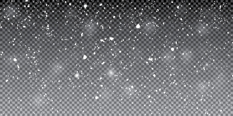 Random falling snowflakes wallpaper. Snowfall dust freeze granules. Snowfall image.