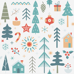 Scandy Christmas seamless pattern.eps