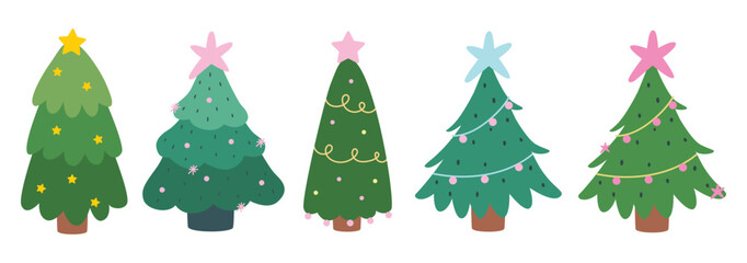 Christmas Tree Vector Collection 