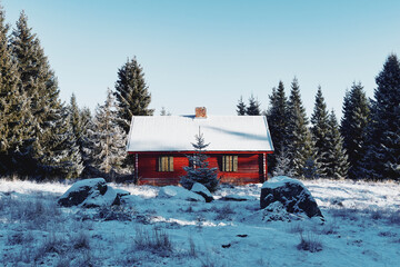 abandoned summer farm in the hills