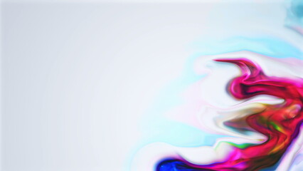 Vibrant liquid swirls creating an ethereal abstract flow of colors