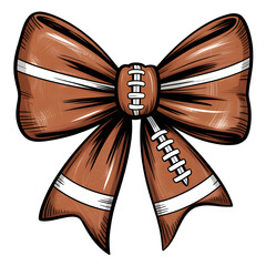 Celebrate football season with this adorable bow! Perfect for team spirit decorations and fun festive crafts, show off your love for the game!