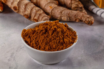 Indian spices - Curry powder heap