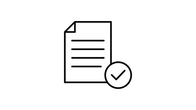 Document icon representing a file or text document, typically used in digital applications.