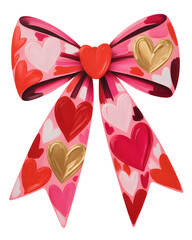 Elegant heart bow tie creating a feeling of love and happiness, perfect for Valentine's Day, anniversaries, or any celebration of affection