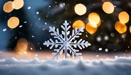 Naklejka premium christmas tree in snow