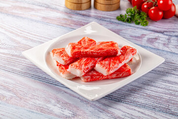 Crab stick surimi fish meat