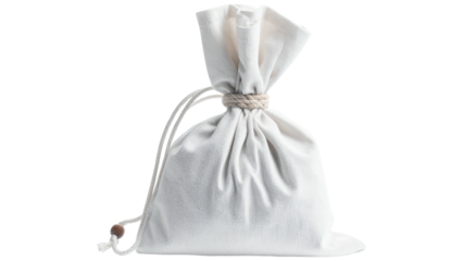 money bag, white sack, fabric bag, storage bag, tied sack, jute rope, full bag, isolated bag, white background, grain sack, rustic bag, natural material, packaging bag, reusable bag, eco friendly bag,