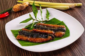 Gourmet Grilled fresh eel fish