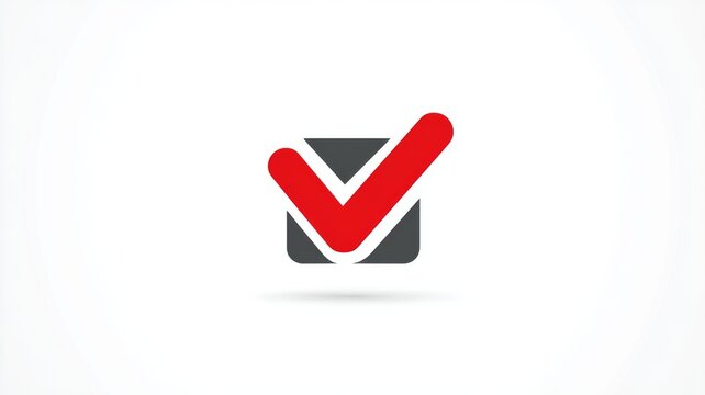 Green check mark icon in flat design, approval and verification symbol for website, app, and mobile interface, digital vector illustration for user interface and business graphics