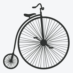 Vintage Bicycle Silhouette 